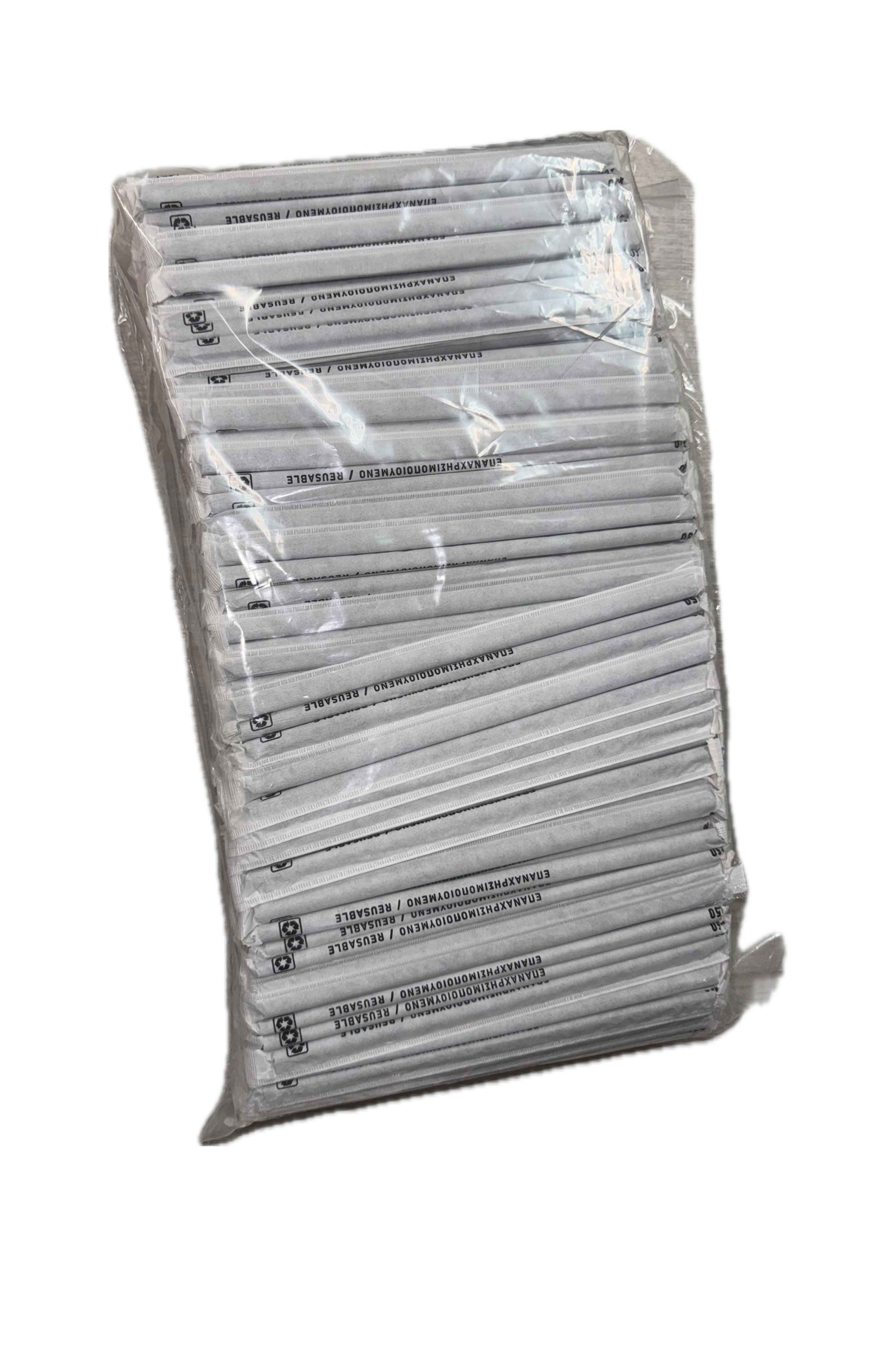 Πλαστικά Καλαμάκια Ίσια Γρανίτας Ø 0.7 cm x 22 cm, Συσκευασμένα 1/1 1000 Τεμάχια